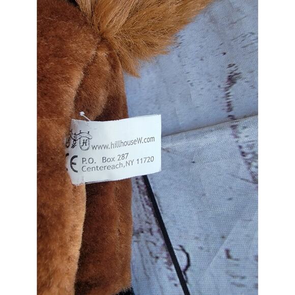 Hillhouse Horse With Saddle 10inch Plush Stuffed Animal Brown Pony - Picture 6 of 7